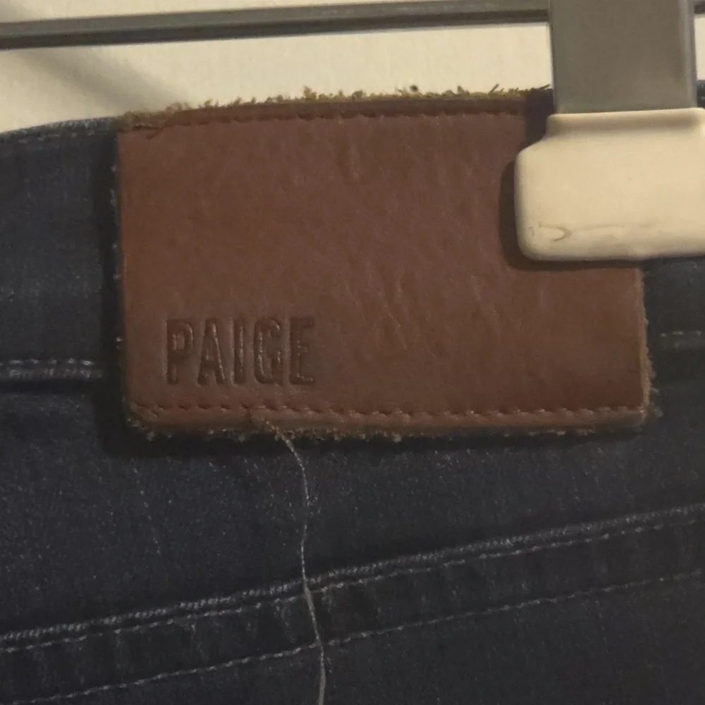 PAIGE Dark Blue Straight Jeans